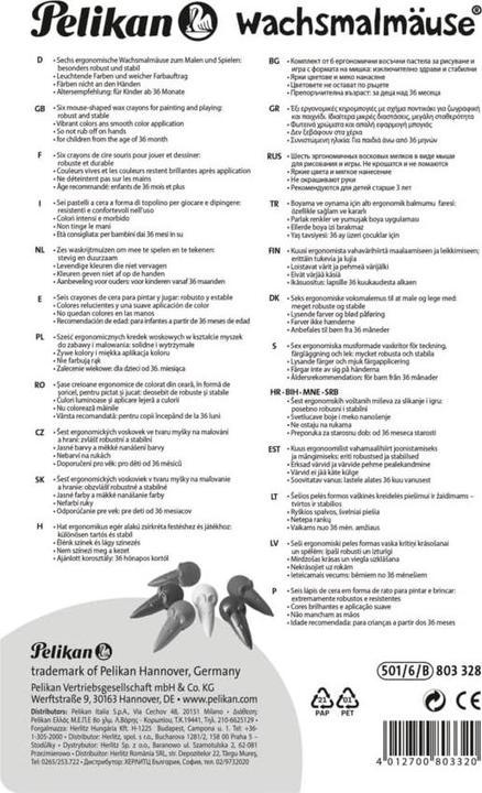 Produktbild Pelikan Wachsmalmäuse (6 x)