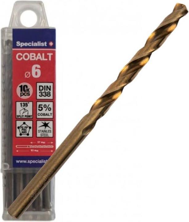 Produktbild Cobalt metal drill 6 mm 10pcs (6 mm)