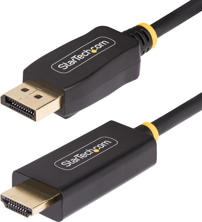 StarTech com 3.3ft (1m) DisplayPort to HDMI Adapter Cable, 4K 60Hz with HDR, DP to HDMI 2.0b, Active (1 m, DisplayPort, 2.0b)