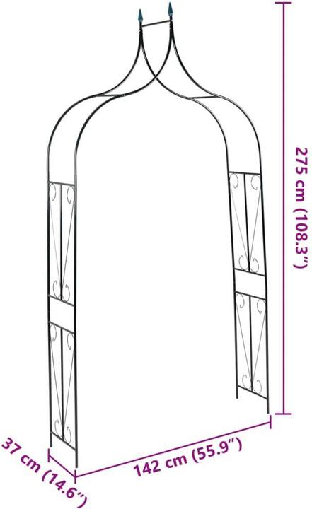 Immagine prodotto vidaXL Gartenbogen (38 cm, 120 cm)