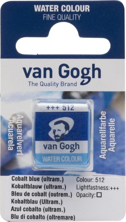 Van Gogh Vernice acquerello 512 blu cobalto, 1 pezzo (Numero 512 blu cobalto, 1000 ml)