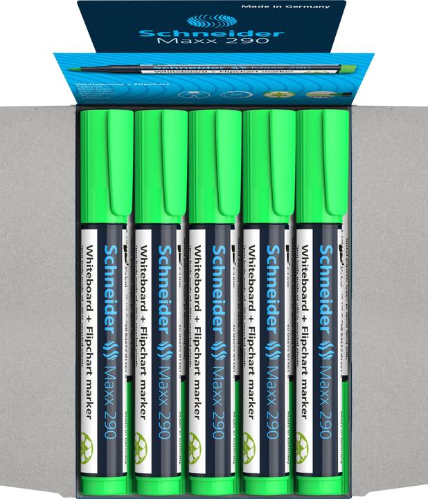 Image du produit Schneider Marqueur pour tableaux blancs Maxx 290 rechargeable 2-3mm vert clair (1 x)