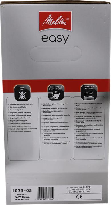 Actual product image Melitta Easy II Therm