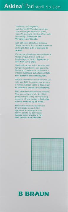 Produktbild Askina Pad 5x5cm steril