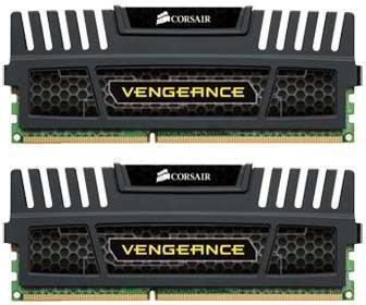 Actual product image Corsair Vengeance Memory, DDR3, 16 GB, 1600 MHz, CL10 (CMZ16GX3M2A1600C10) (2 x 8GB, 1600 MHz, DDR3-RAM, DIMM)