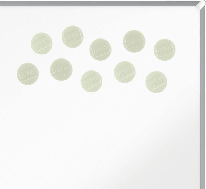 Image du produit Nobo Aimant rond 38mm 1915308 blanc 10 pièces (10 x)