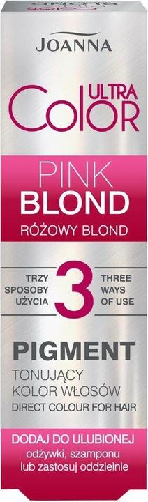 Produktbild Joanna Ultra Color Toning Pigment For Hair Pinkond 100Ml (Rosa Blond)