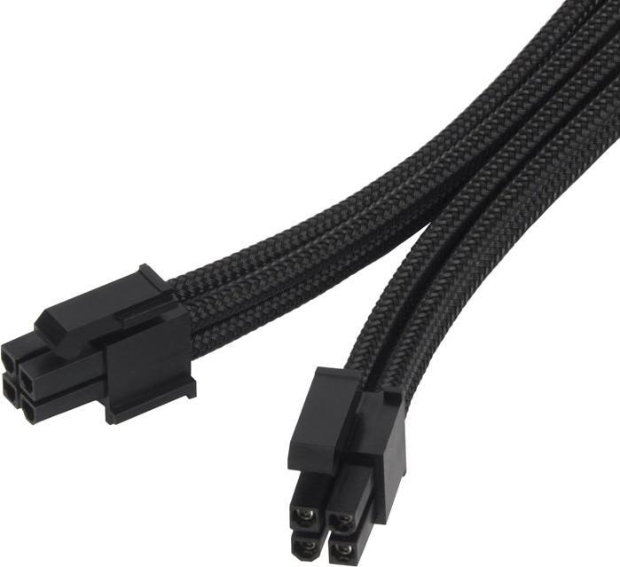 Immagine prodotto Silverstone Cavo di prolunga 8-8(4+4)Pin 0,08mm nero (30 cm, 8 pin EPS)