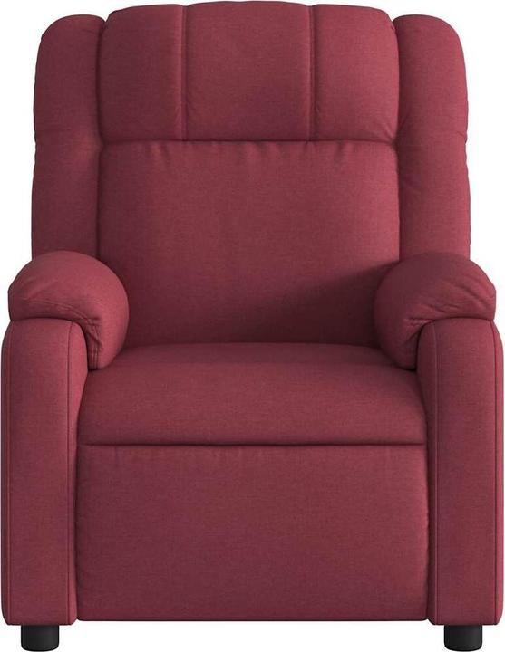 Immagine prodotto vidaXL Poltrona massaggiante in tessuto rosso vino,Colore: Rosso vino,Materiale: Tessuto