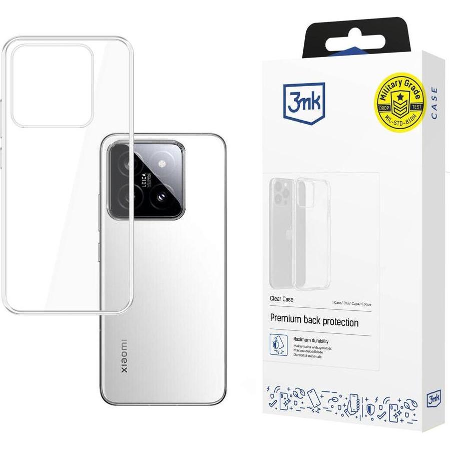 3MK Clear Case Xiaomi 14 Pro (Xiaomi 14 Pro), Smartphone Hülle, Transparent