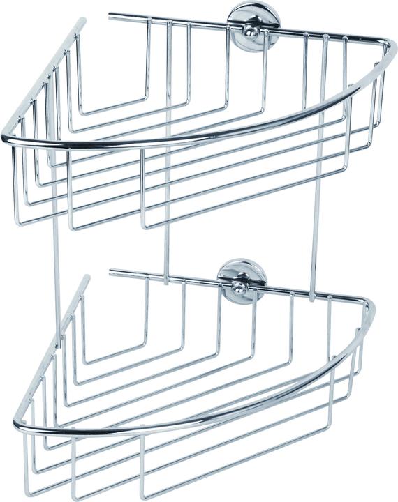 Produktbild tesa BAATH+ Duschablage inkl. Klebelösung ohne Bohren (20.5 x 20.5 x 27.5 cm)