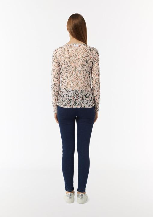 Produktbild Comma T-Shirt Mesh-Langarmshirt mit floraler Musterung (40)