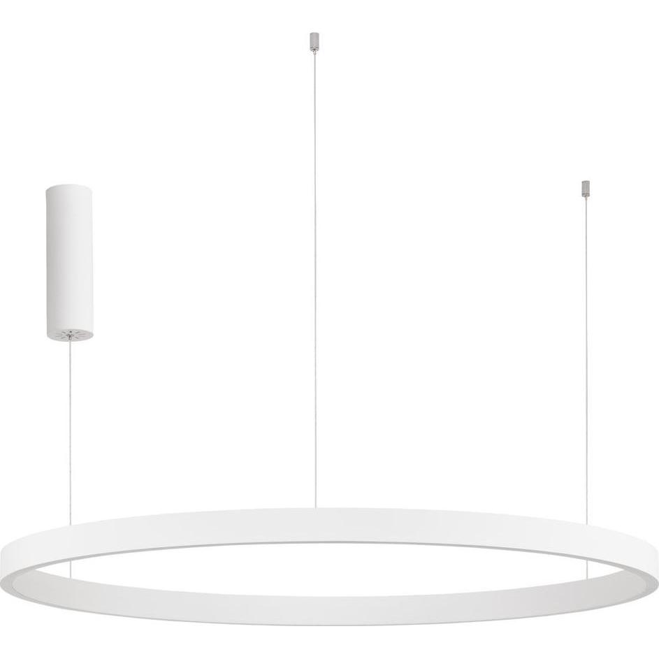 Nova Luce, Pendelleuchte, ELOWEN LED Pendelleuchte Weiss 106W Warmweiss 200x98cm dimmbar 9345667