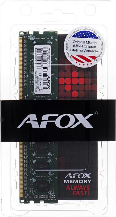 Produktbild AFOX DDR3 8G 1600 UDIMM memory module 8 GB 1600 MHz LV 1.35V (1 x 8GB, 1600 MHz, DDR3-RAM, U-DIMM)