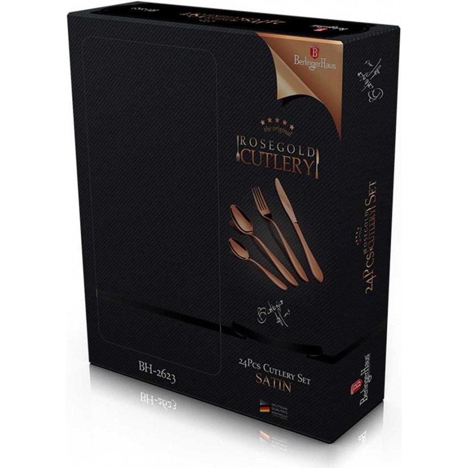 Thumbnail - BerlingerHaus Cutlery set 24 pcs, Besteck, Gold
