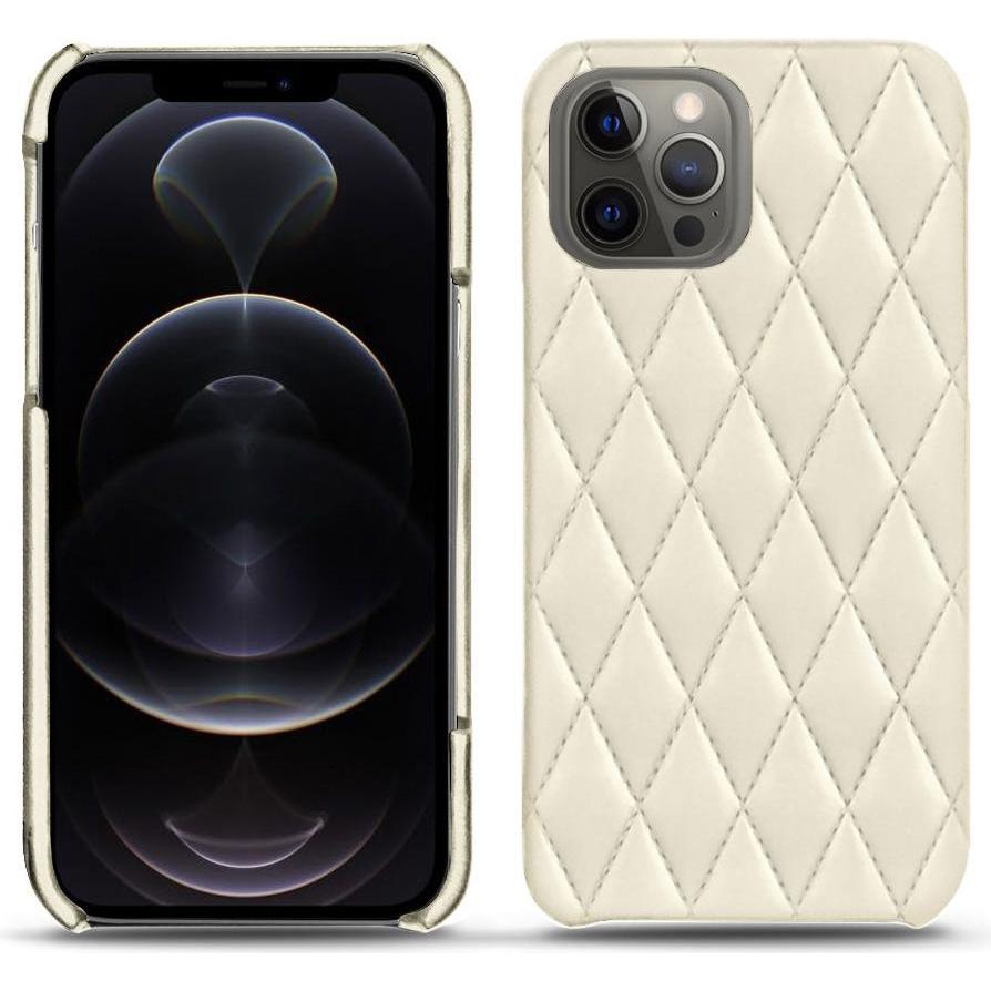 Noreve Lederschutzhülle (Apple iPhone 12 Pro Max), Smartphone Hülle, Weiss