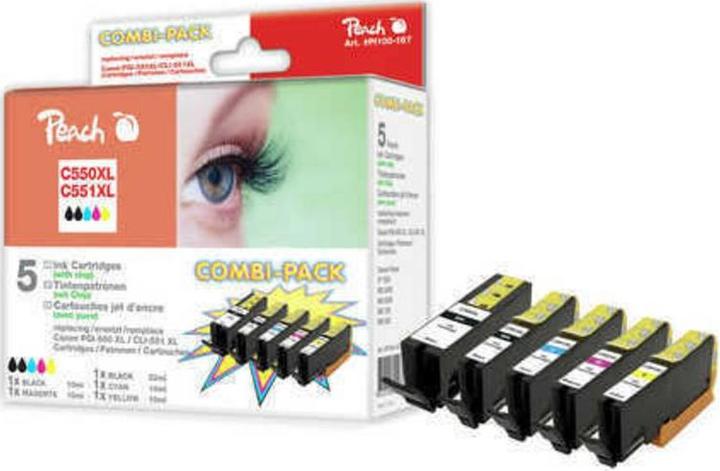 Produktbild Peach CLI-551XL/PGI-550XL Multipack (BK, C, M, PBK, Y)