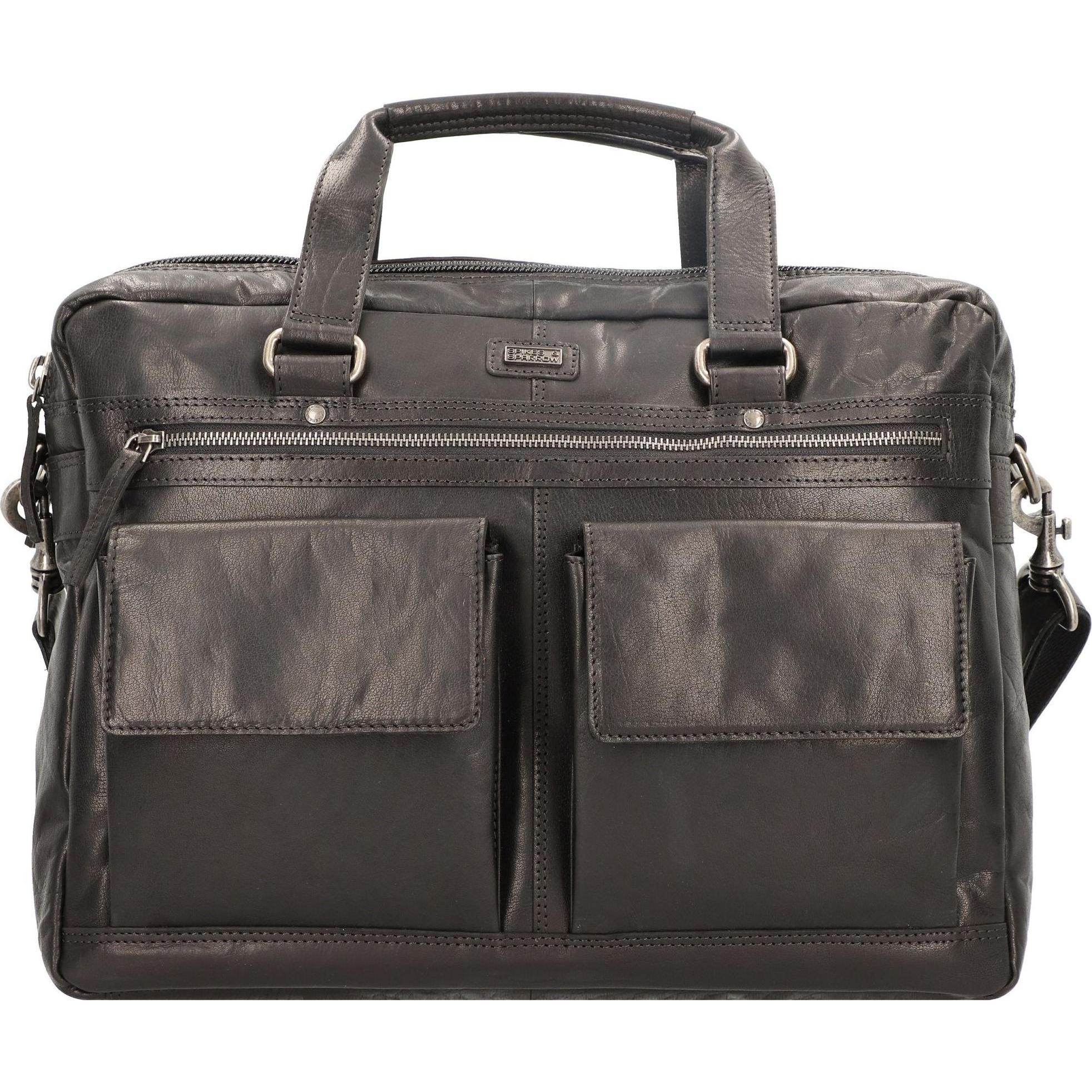 Spikes & Sparrow, Handtasche, Aktentasche, Schwarz