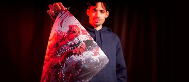 Actual product image CHERRY XTRFY GP6 Hydrus Red Mousepad