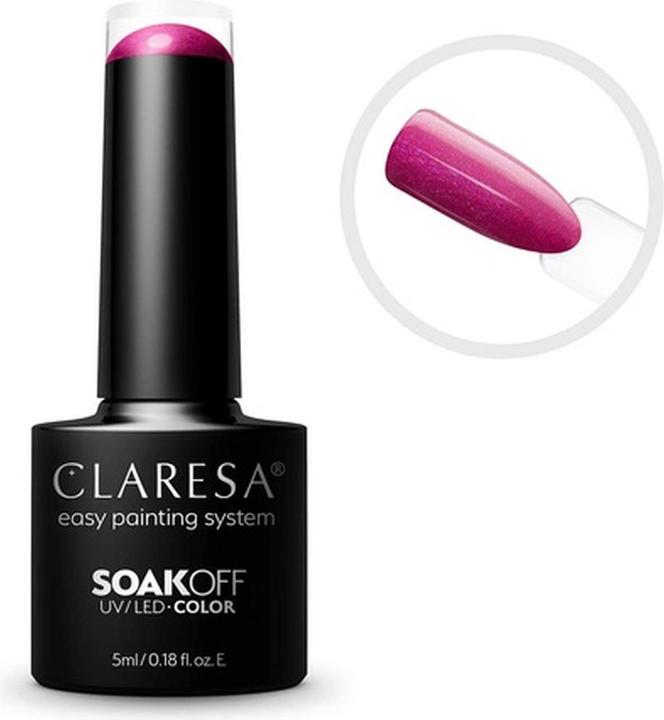 Actual product image Claresa Soakoff Uv/Led Gel - Pink 551, 5 Ml (Pink, UV gel varnish)