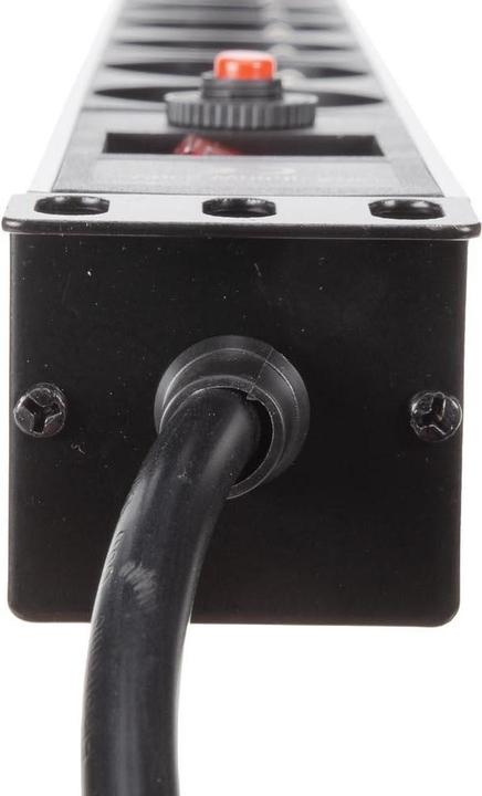 Produktbild Velleman 8-FACH-STECKDOSENLEISTE - STECKER-TYP E (FRANZÖSISCHES SYSTEM) - FÜR 19"-RACK (8x, CEE 7/5, 2.15 m)