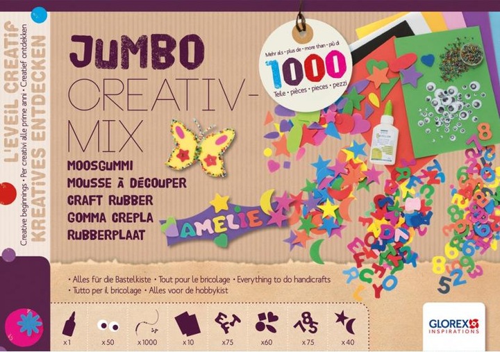 Actual product image Glorex Jumbo foam rubber mix