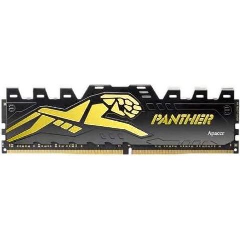 Thumbnail - Apacer DDR4 - 8GB - 3200 - CL - 16 - Single Panther Golden (1 x 8GB, 3200 MHz, DDR4-RAM, DIMM), RAM, Schwarz