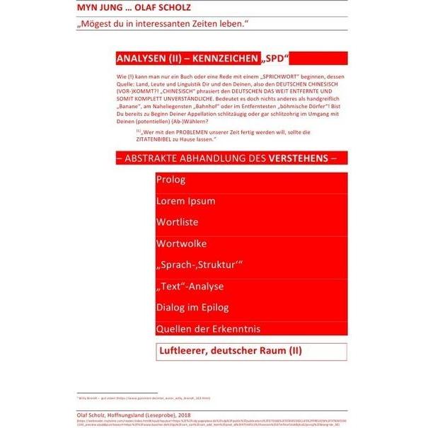 MYN JUNG... OLAF SCHOLZ - ANALYSEN (II) - KENNZEICHEN 'SPD', Schulbücher von Sozialkritische Professionals: Deutschland ...