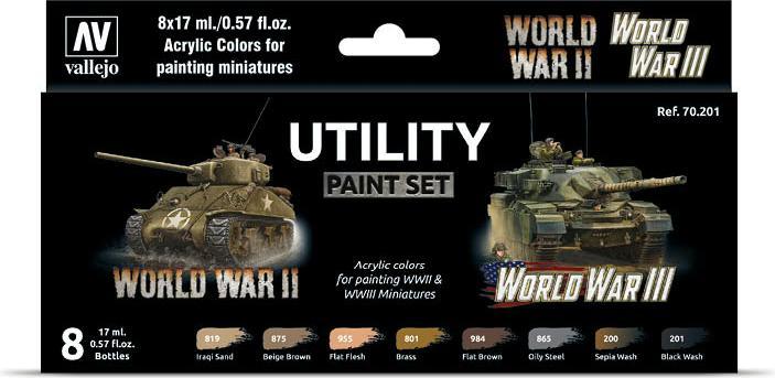 Actual product image Wittmax Utility Paint Set 8 colors (Mixed colours, 17 ml)