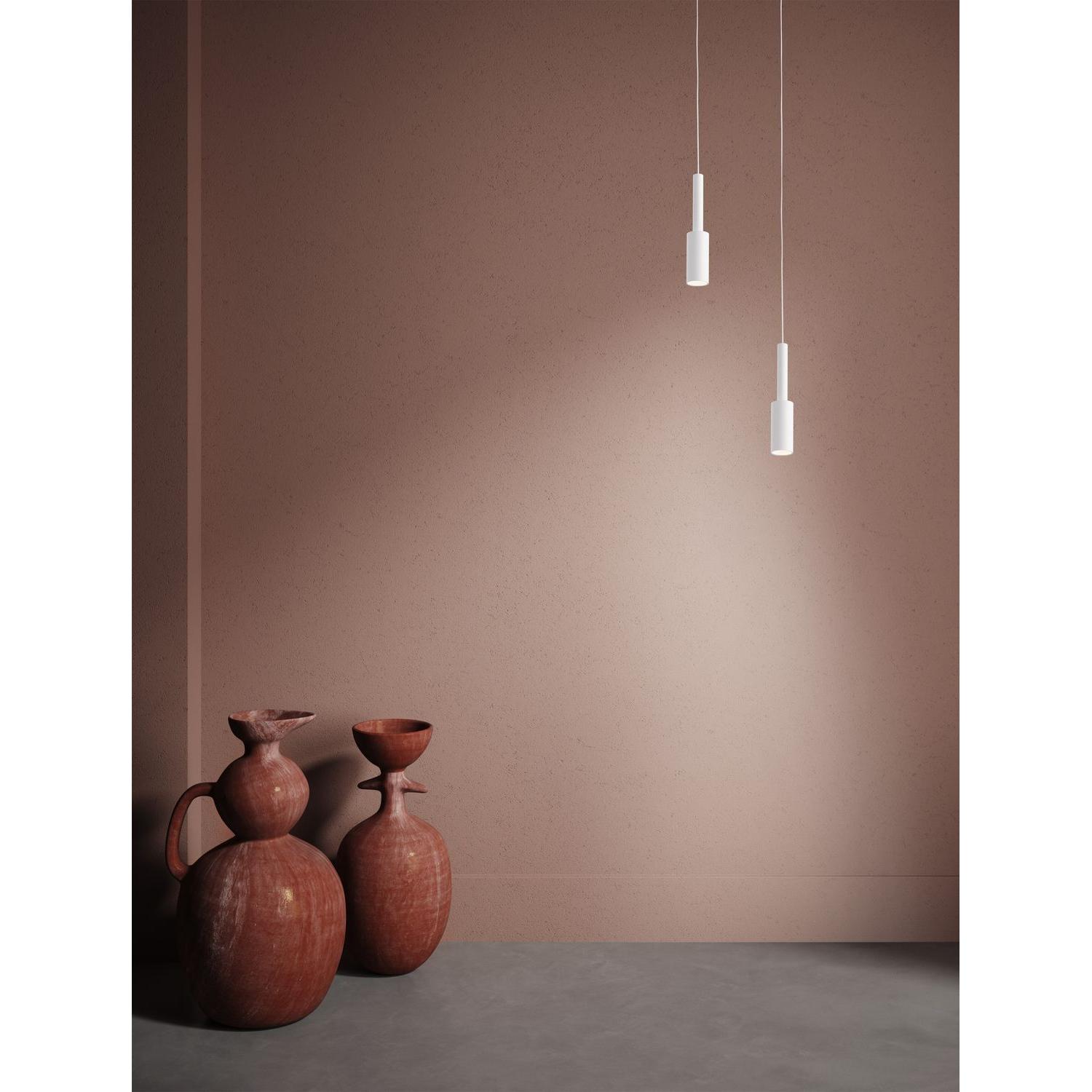Nova Luce, Pendelleuchte, JOY LED Pendelleuchte Weiss 7W Warmweiss 200x4cm 9010229