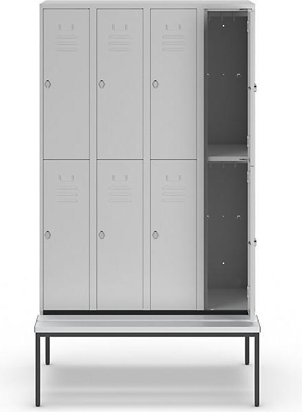 Actual product image Wolf Half-height wardrobe with bench underframe (120 cm, 214 cm)