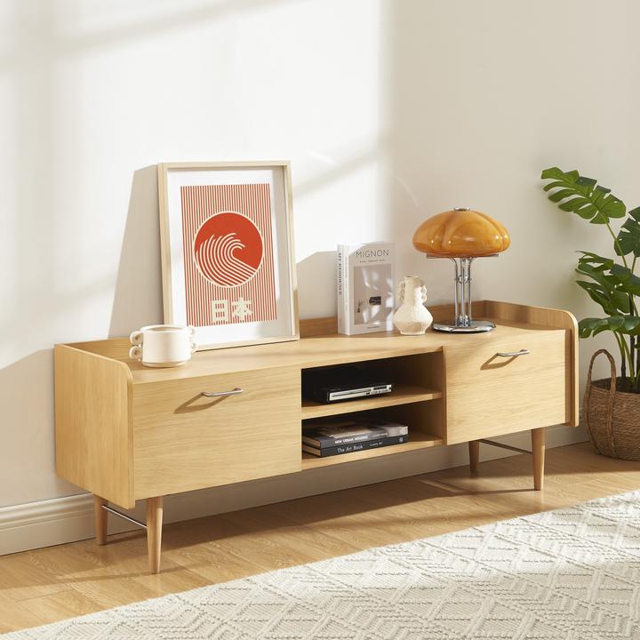 Actual product image Sorelh TWIGGY TV - Möbel mit Eichenfurnier 53 cm (150 x 41.50 x 53.50 cm)