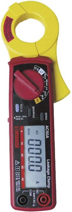 Messleitungen mit Prüfspitzen (rot, schwarz) · Batterien · Tasche · Bedienungsanleitung