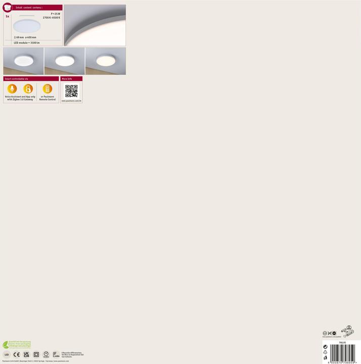 Produktbild Paulmann Panel Verlora (2200 lm)