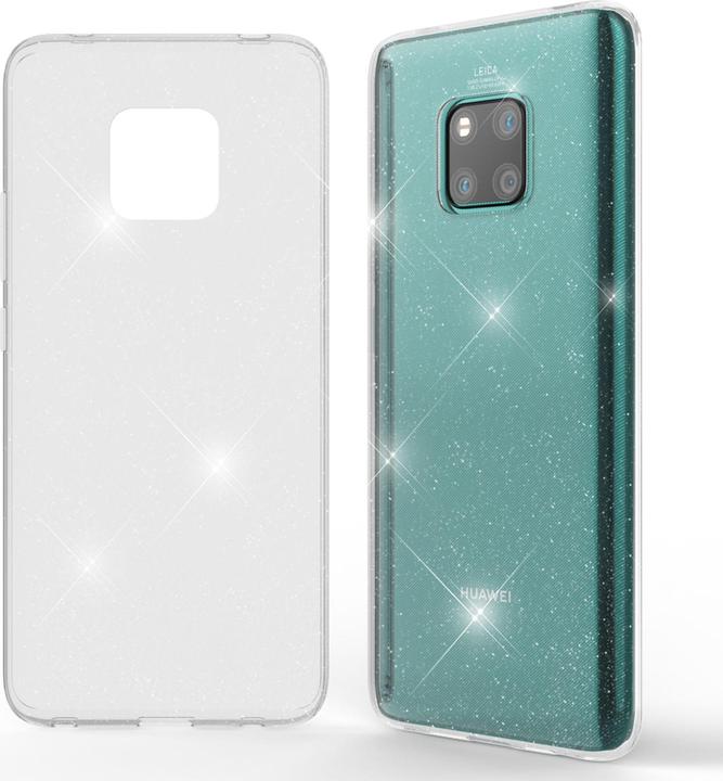 Actual product image Nalia Clear glitter silicone cover (Mate 20 Pro)