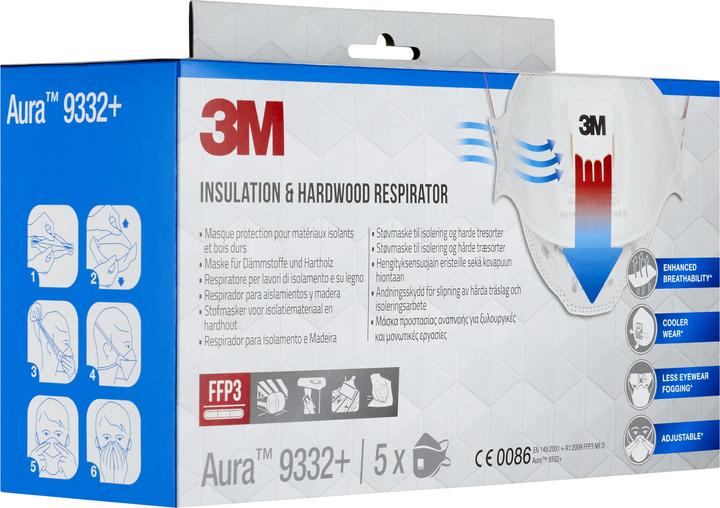 Produktbild 3M Atemschutzmaske (FFP3, 5x)