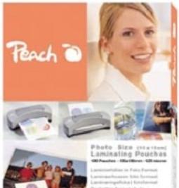 Actual product image Peach Laminating film photo size (10 x 15 cm, 25 pcs., 125 µm)