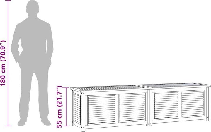 Actual product image vidaXL Gartentruhe