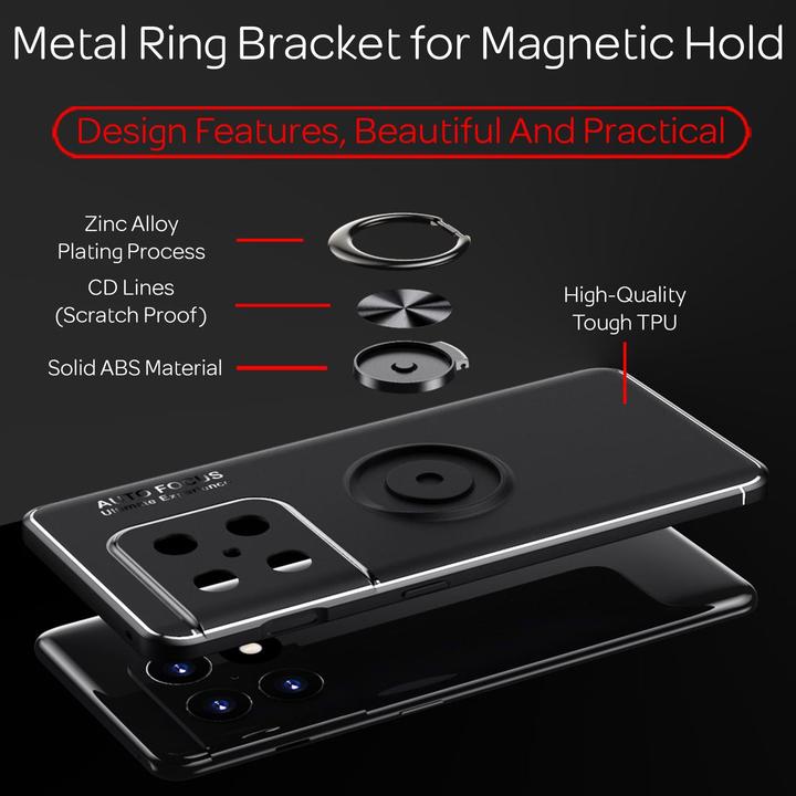 Produktbild Nalia Matte Ring Silikon Hülle (OnePlus 10 Pro)