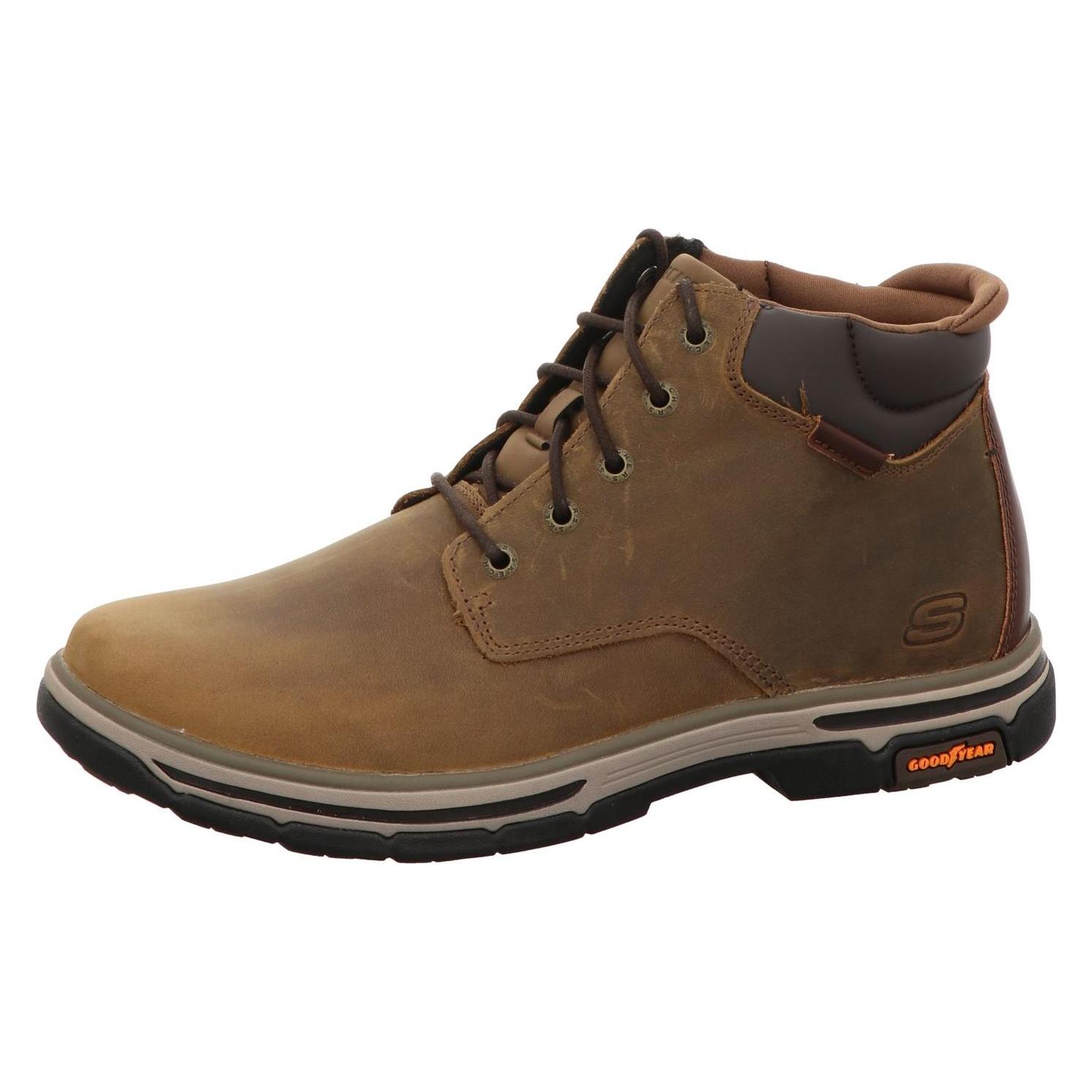 Skechers, Herren, Boots + Stiefel, Herren Stiefeletten Ungefüttert Beige, Braun, (42)