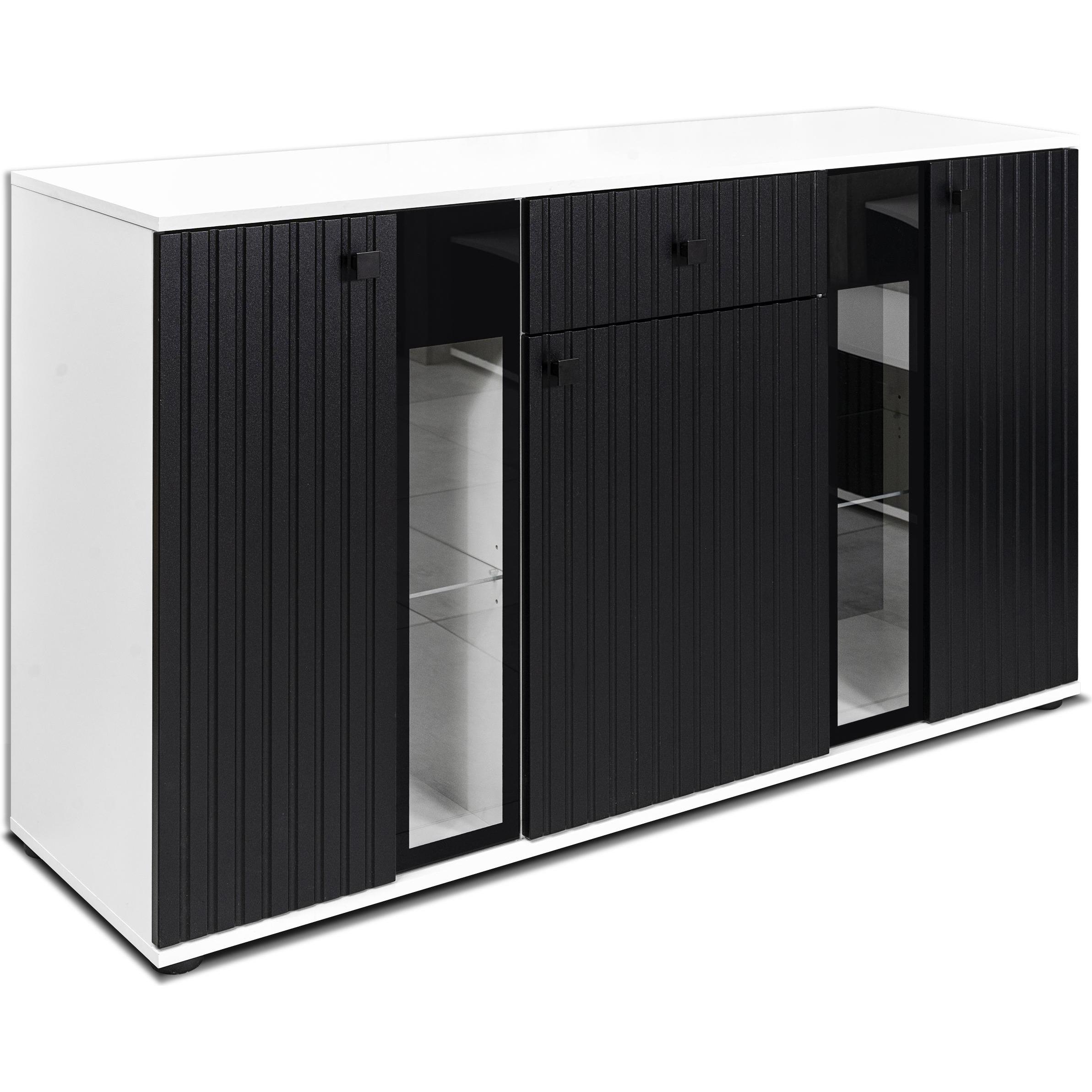 ADRK Furniture, Kommode + Sideboard, Kommode SALIA (140.5 x 40 x 80 cm)