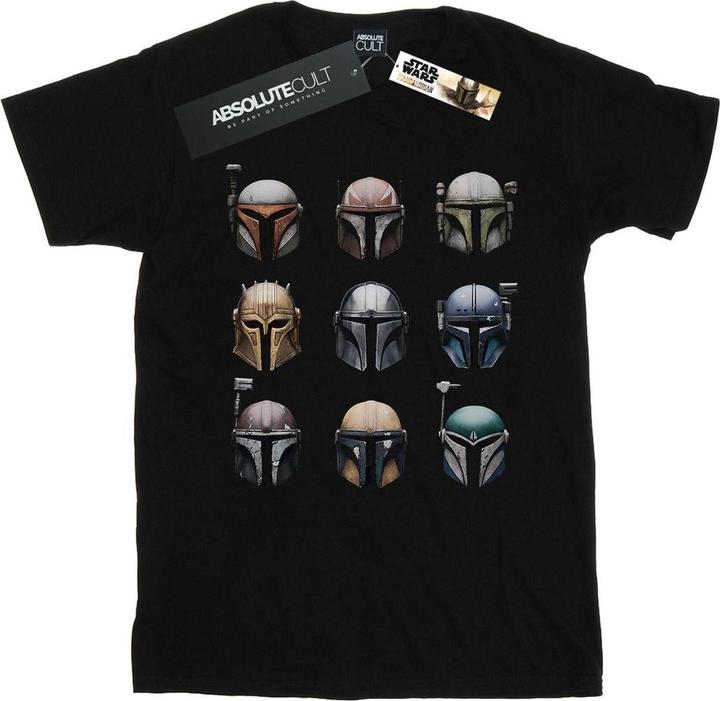 Immagine prodotto Star Wars The Mandalorian Helmet Display Maglietta Ampia Donna (XXL)