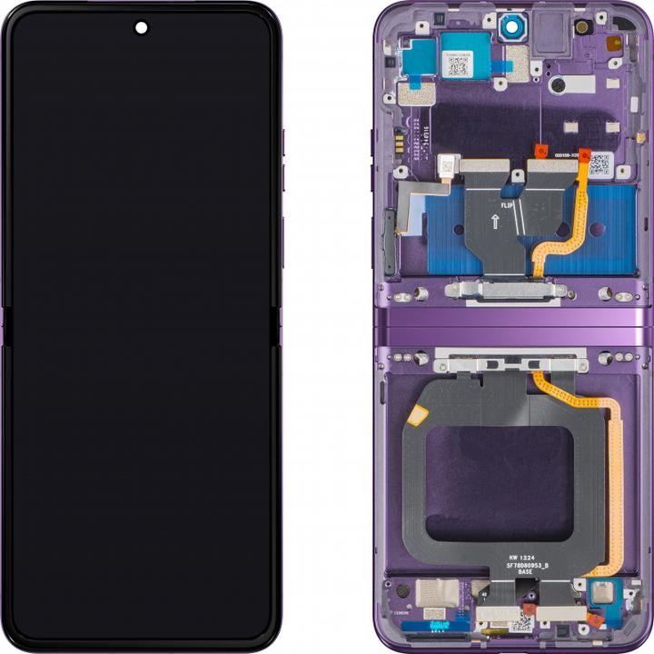 Actual product image Motorola Display Unit fur Razr 40, Sub Inner, Grape Compote (Display, Motorola Razr 40)