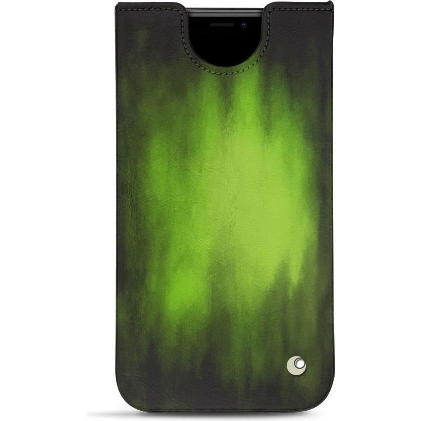 Noreve Lederschutzhülle (Apple iPhone 11), Smartphone Hülle, Grün