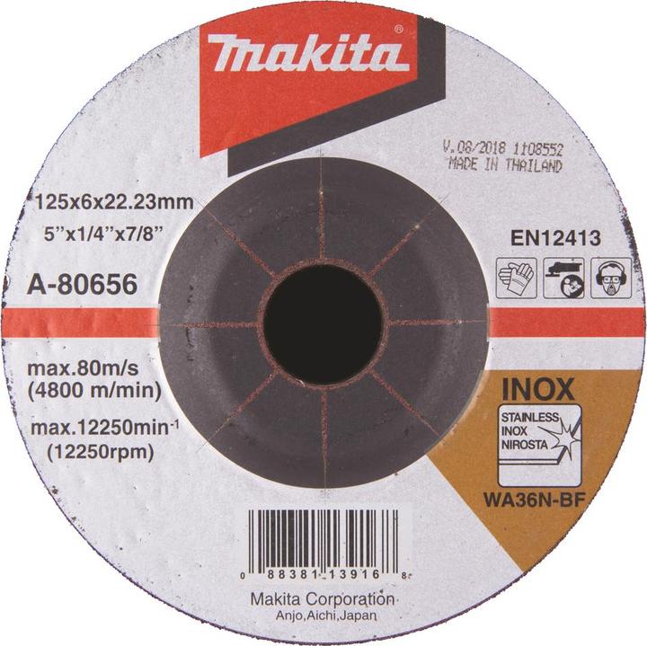 Makita Grinding Disc Metal 125x6mm (A36N)
