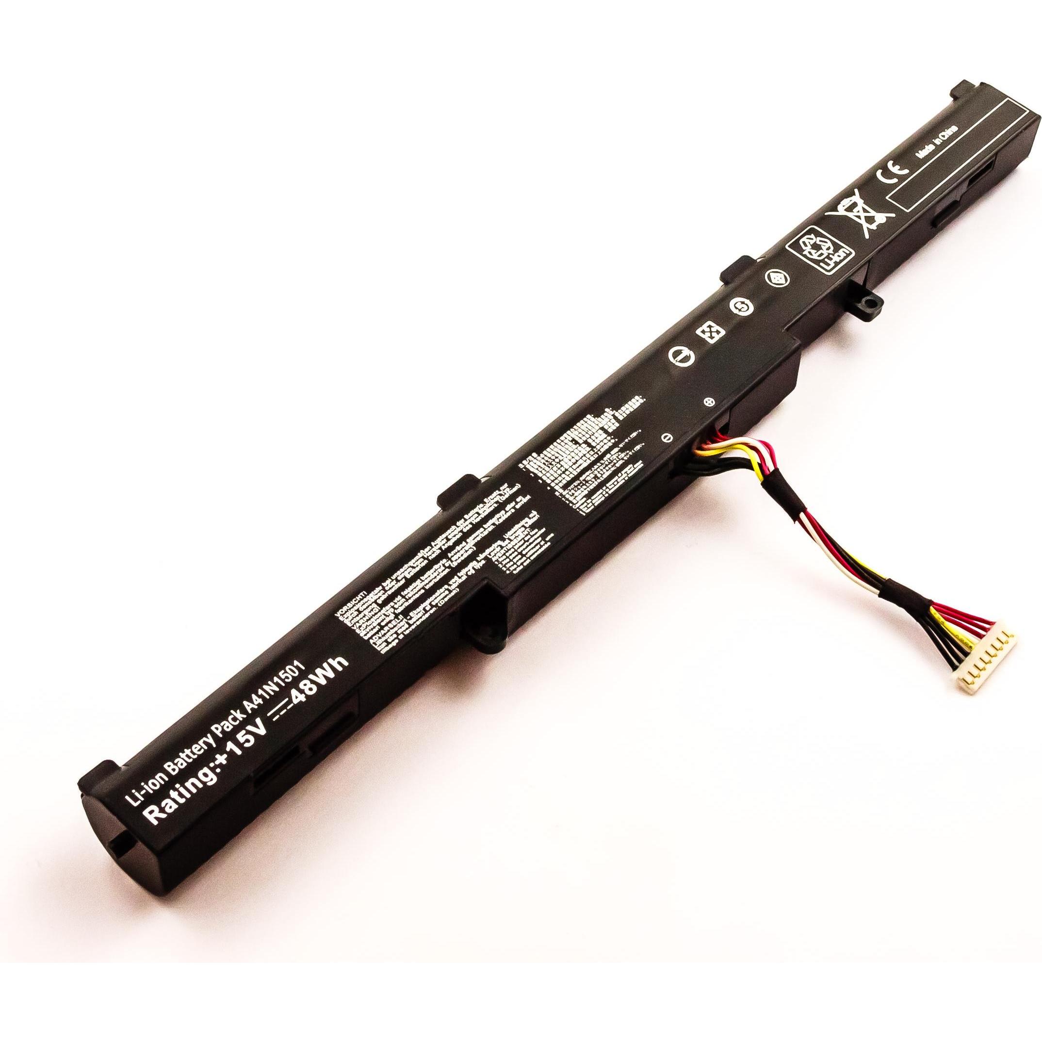 AGI 114681 - Akku - ASUS - Vivobook Pro N752VX-GC087 (1 Zellen, 3200 mAh), Notebook Akku, Schwarz