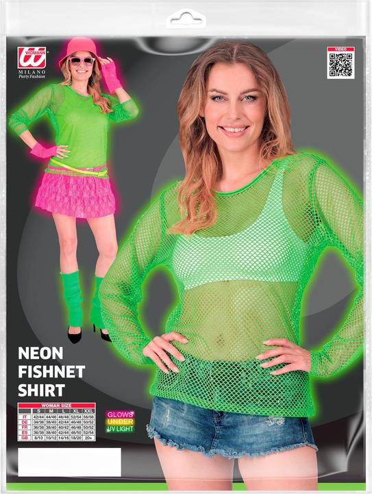Immagine prodotto Widmann Camicia a rete verde neon a maniche lunghe (M, S)