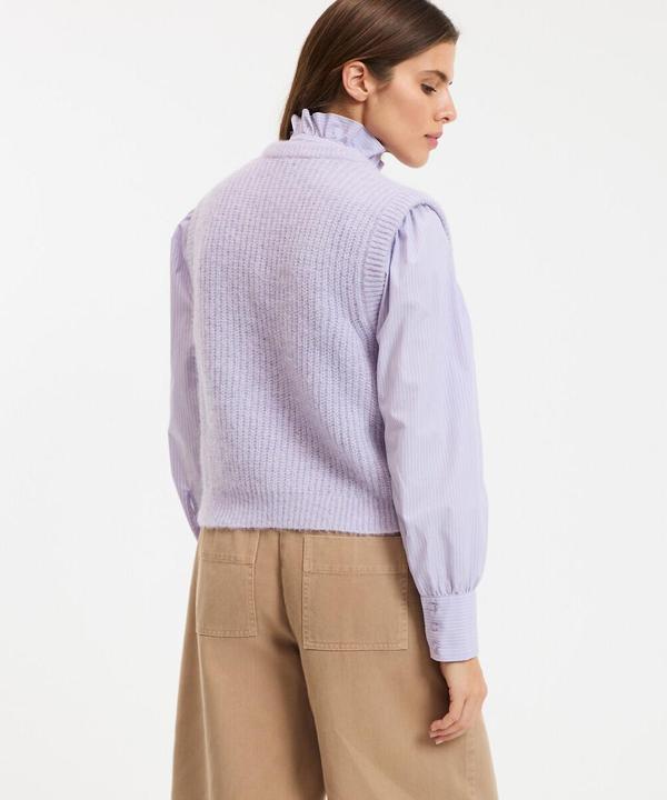 Produktbild La Redoute Collections Ärmelloser Pullover mit Rundhalsausschnitt aus Alpaka-Mischung (L)