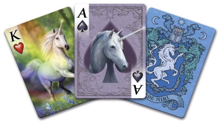 Actual product image Bicycle Cards Anne Stokes Unicorns (English)
