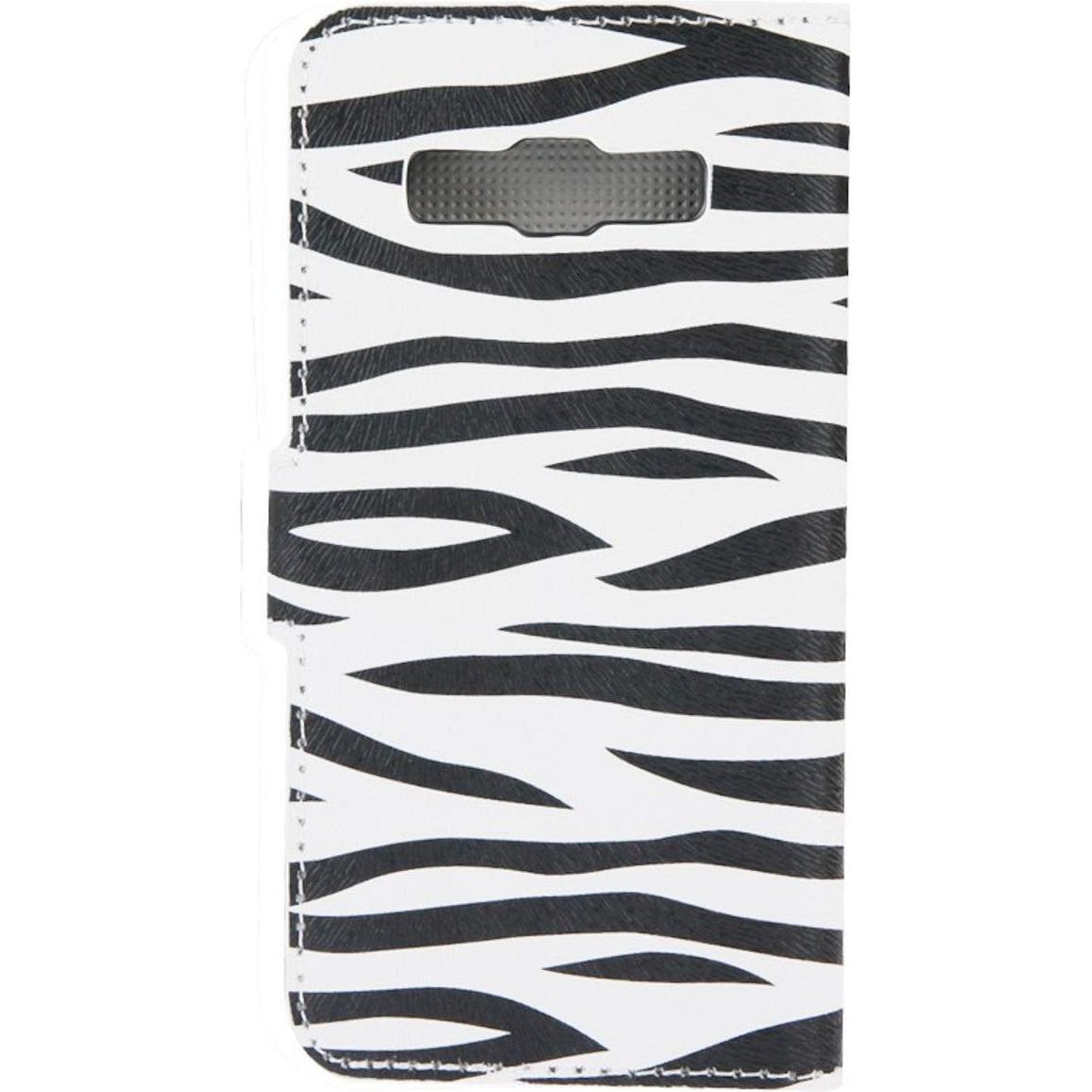 König Design Schutzhülle Handytasche (Flip Quer) für Handy Samsung Galaxy A5 A500F Zebra Muster (Samsung Galaxy J5 (2015...